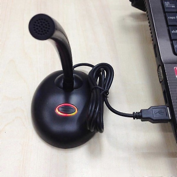 USB Mikrofon Justerbart Stativ Opptak Kondensator Datamaskin PC Mikrofon