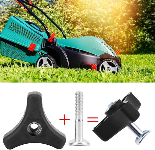 Erstatningsbolt for gressklipper, universelt gressklipperhåndtak, 2 stk. trekantet gressklipperhåndtak
