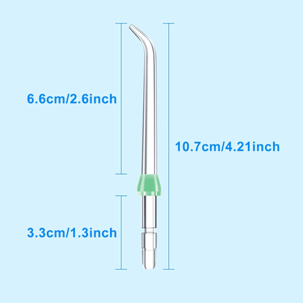 Ersättningstips för Waterpik Water Flosser, kompatibla med Waterpik Oral Irrigator (6 klassiska jet-tips)