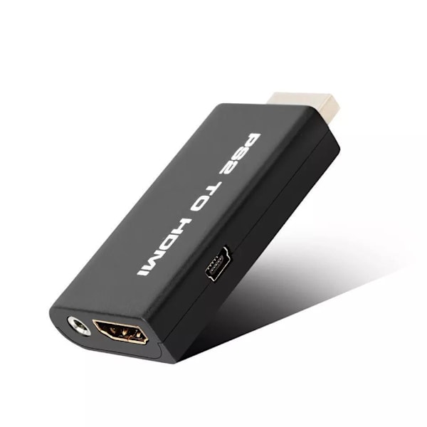 PS2 till HDMI-konverterare Spel till HDMI Video Audio Adapter för Sony PlayStation 2