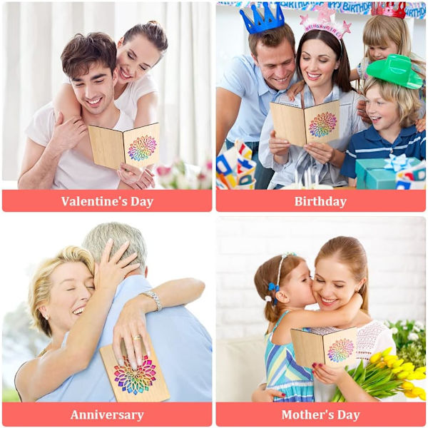 Tre Gratulasjonskort, Valentins Bryllupsdag Tregave til Kone, Ektemann, Kjæreste, Kjæreste, Ham eller Henne (Solsikker)