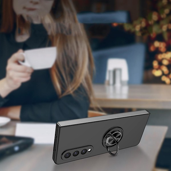 Ring Kickstand Telefonfodral Kompatibelt Med Galaxy Z Fold3 5g Vikbar Smartphone