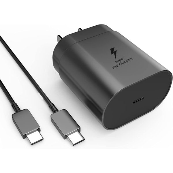 Kompatibel för Samsung Snabbladdare Super Typ C Laddning USB-C S10 Galaxy S21 Ultra Tillbehör Kabel Portar Laddning 25w