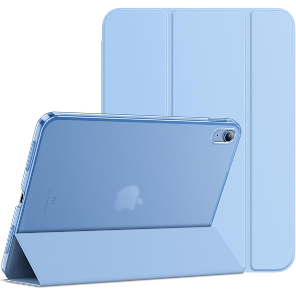 iPad (A16) 11./10. sukupolvi (2025/2022), ohut jalustallinen kova takakuori (sininen)