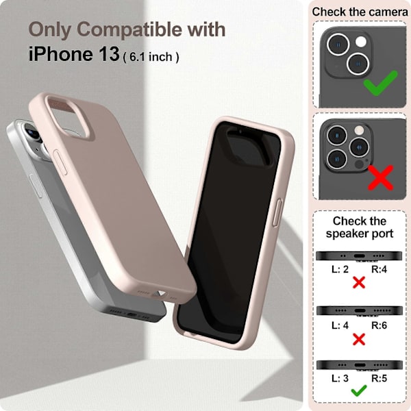 Magneettikotelo suunniteltu iPhone 13 -kotelolle (vaaleanpunainen)