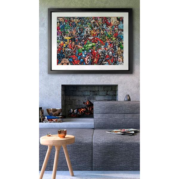 Clementoni 39411 Clementoni-39411-Impossible Puzzle-Marvel-1000 brikker, Multi-farvet