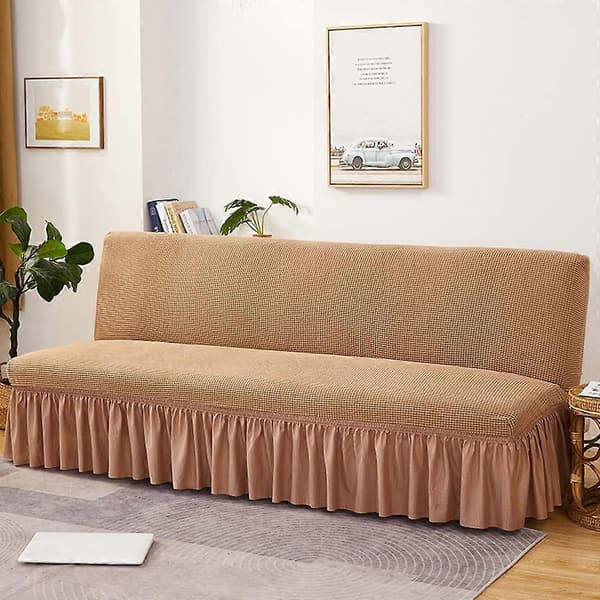 Sofatrekk uten armlener Stretch sofatrekk rosa