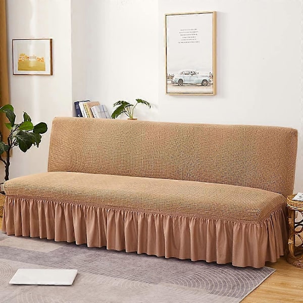 Sofföverdrag utan armstöd Stretch sofföverdrag rosa