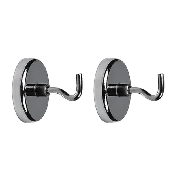 2-pack - magnet med krok / magnetisk krok - 12kg p