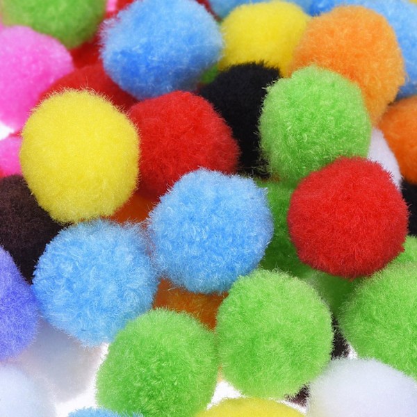 Pappersremsor för pyssel, Pappersremsor Pom Pom Stammar och Googly Eyes för DIY Konstmaterial