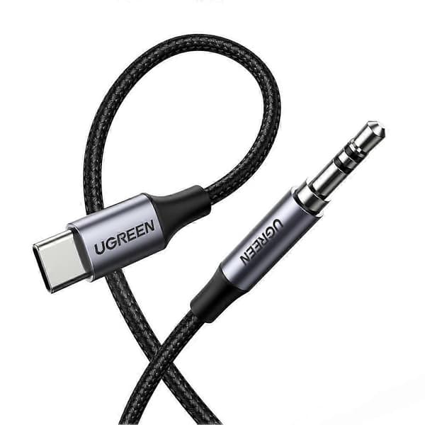 UGREEN USB C til 3,5 mm lyd Aux-kabel Type C til 3,5 mm hodetelefon hannpluggadapter bil