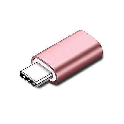 8-nastainen Lightning-naaras–USB-C Type-C -urossovitin, tukee latausta ja synkronointia – ruusukulta