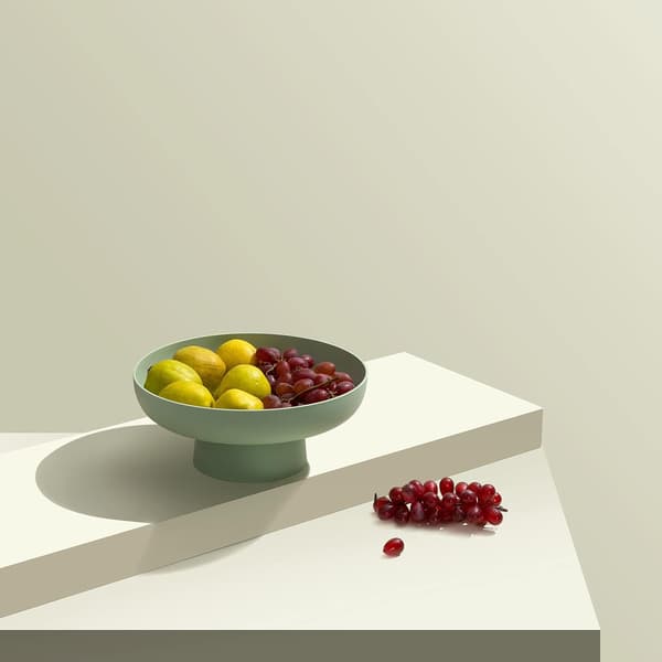 Fruktskål for kjøkkenbenk, fruktskål med sokkel for bordplate, dekorative fruktskåler
