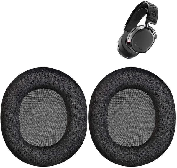 1 par erstatningsøreputer kompatible med Steelseries Arctis Pro, Arctis 7, Arctis 5, Arctis 3