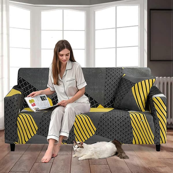 Elastisk sofatrekk, sklisikkert Jacquard elastisk sofatrekk for 1-seters sofa