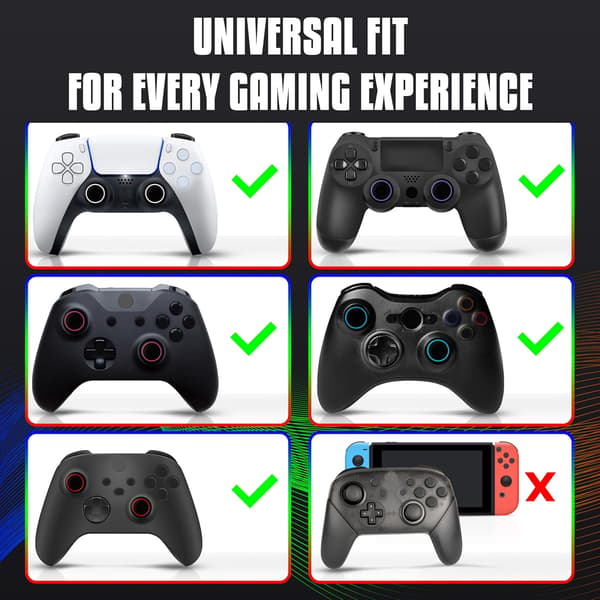 Joystick Caps – Kontrolltillbehör – Förbättra precision och kontroll – Kompatibel med PS5 och PS4