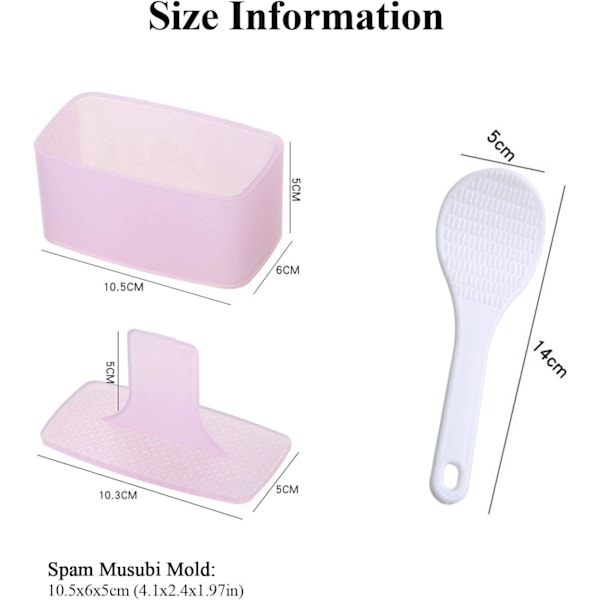 Sushi Maker Press, 2 Pack Rice Ball Mold Rectangle Thousand Layer Sushi Maker Mold