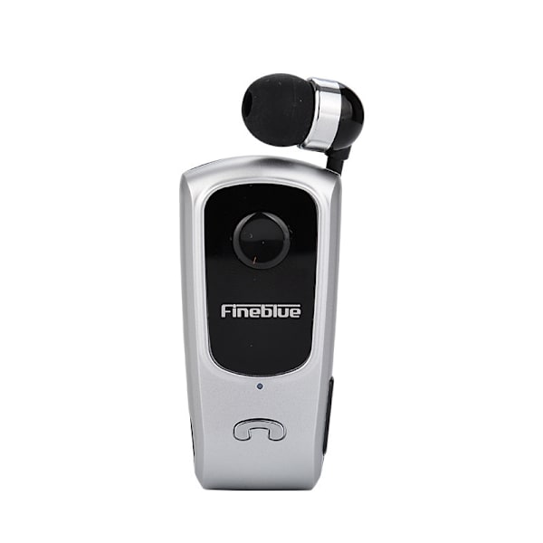 Sport Trådlöst Bluetooth 5.1 Headset Öronpropp Inbyggd Handsfree Enkelsidig Hörlur med Mikrofon (silver)