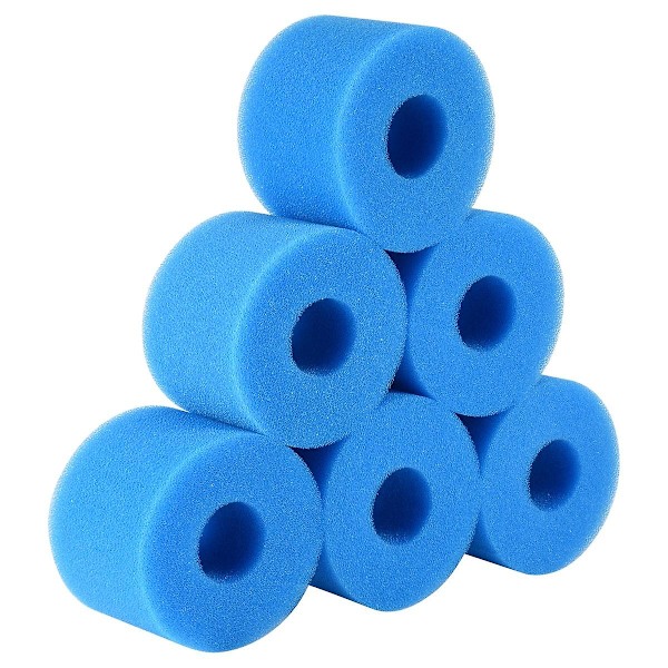 Svampfilterpatron for Intex filter, Gjenbrukbar Vaskbar Svamp til Svømmebassengfilter