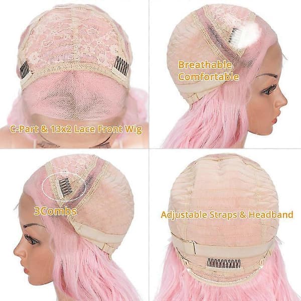 Sort Paryk Blonde Front Free Part Paryk Blonde Frontal Paryk