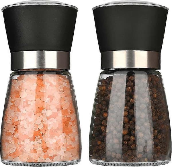 Sett med 2 salt- og pepperkverner