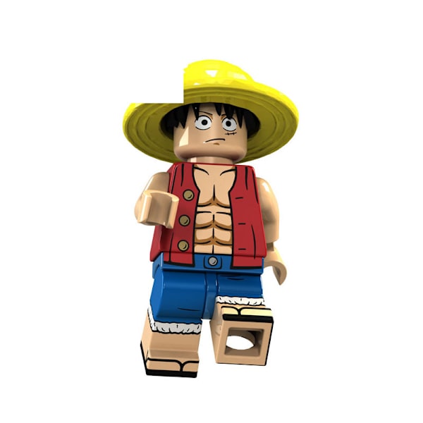 14 st/paket One Piece Filmer Luffy Sauron Byggklossar Mini Figur Liten Födelsedagspresent Leksaker