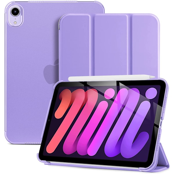 Etui til iPad 10.2 iPad mini 6 2021 Slankt stativ Hårdt bagcover Smart Cover Etui til iPad 10.2 tommer, Auto Væk/Sov, Rosaguld