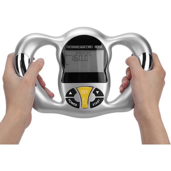 Handhållen Kroppsfettanalysator, Kroppssammansättningsmätare, Portabel Kroppsfetttestare BMI-mätare Fettanalysator Kroppsfettförlustmätare