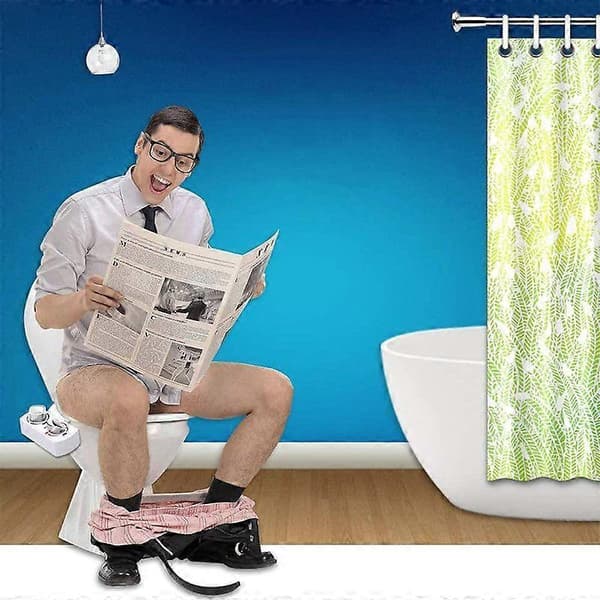Toalettsitsfäste med färskvattenspray och temperaturkontroll