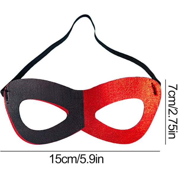 Maskerad Ögonlappar för Vuxna, Halv Ansikts Halloween Kostym Ögonlappar, Unika Festmasker