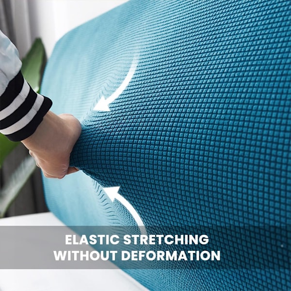 Sengegavlstrekk for enkeltseng, Polar fleece støvtett sengegavlbeskyttelse, Stretch sengegavlbeskytter (Svart, 150cm) Black