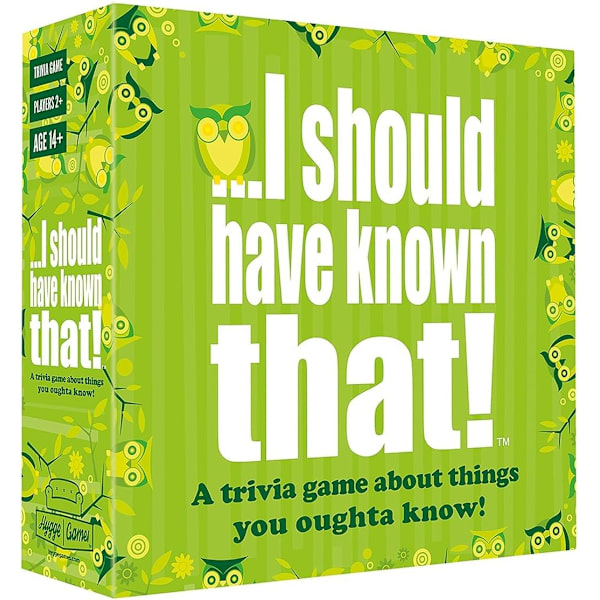 Olisi pitänyt tietää se. 21026 \"About Things You Oughta Know. Tietokorttipeli