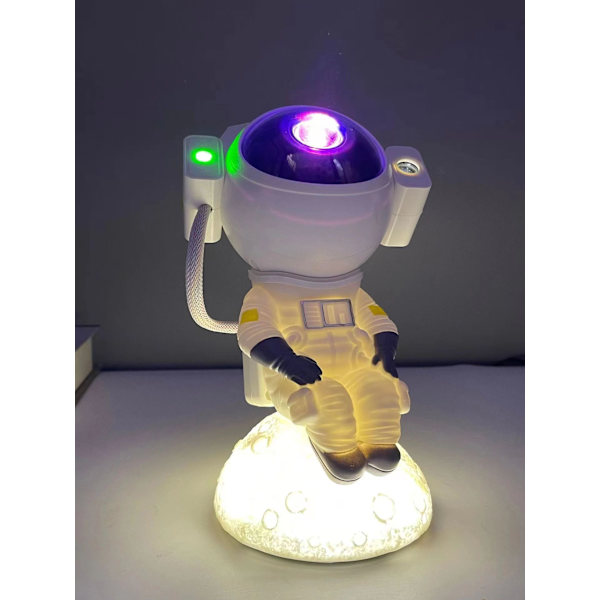 Astronaut Galaxy Projektor, Natlampe Projektor Stjerneprojektor med Højttaler/Nebula Justering/Timer/Afspil Musik (med Bluetooth)