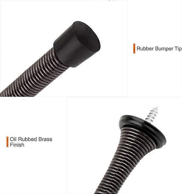 Fjäder Dörrstopp Flexibel Fjäder Dörr Gummi Stötfångare