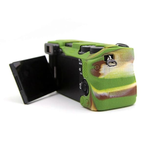 d0o Tekstureret etui til Sony A6700, ridsefast silikonecover, kamera e7M sleeve - Camouflage