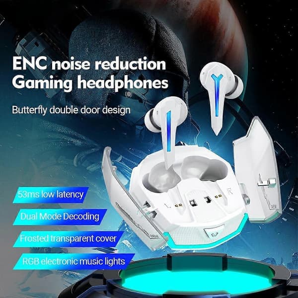 Typ A CELEBRAT W54 TWS Bluetooth Hörlurar In-Ear Trådlöst Musik Gaming Headset