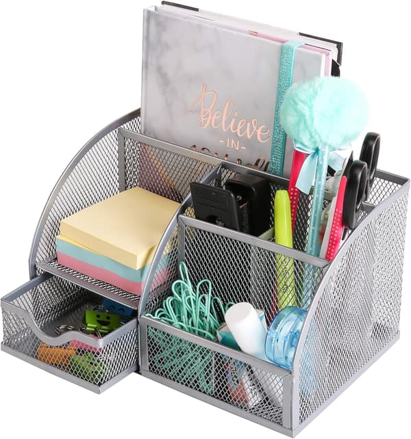 Skrivebordsorganisator/Mesh Skrivebordsoprydder/Penholder/Multifunktionel Organizer