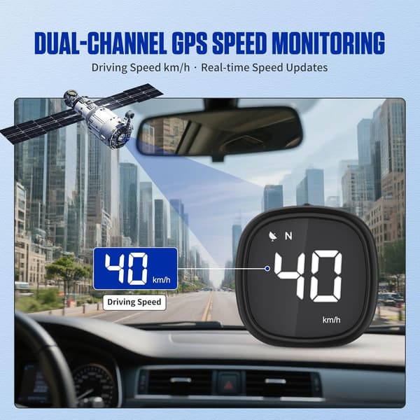 M30 Universal GPS Head-Up Display til Køretøjer, 2,5-tommer Digital Skærm, Egnet til Alle Køretøjer, DC 5V-24V.