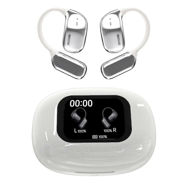 Typ B JM16 OWS Bluetooth Hörlurar Luftlednings Sport Trådlösa Öronkrokar Musik Samtal Headset