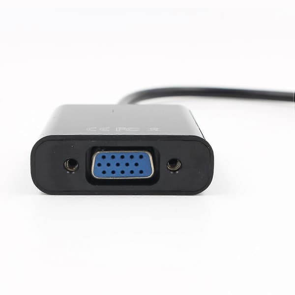 1080P HDMI - VGA -sovitinkaapeli + USB-virta 3,5 mm:n audiokaapeli HDTV PC