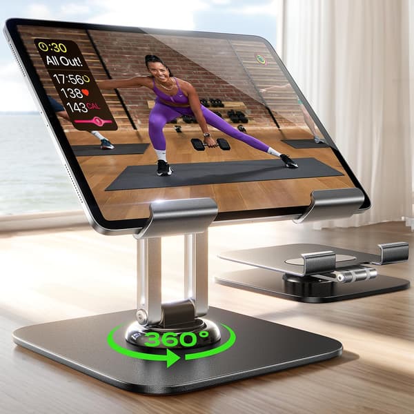 iPad Stand Holder Justerbar Tablet Stand til Skrivebord, 2025 til iPad Tilbehør til Computertilbehør iPad Holder