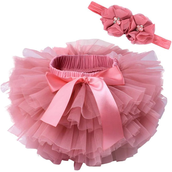Baby piger bloomers toddler tutu nederdel blebetræk og blonde pandebånd sæt