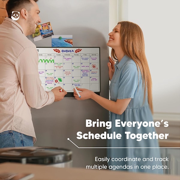 Magnetisk Køleskab Whiteboard Kalender - Perfekt Månedsplanlægger, Memo eller Begivenhedspåmindelse for Voksne og Børn - Opslagstavle - Månedlig