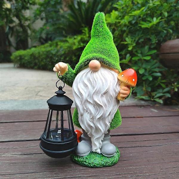 Solar Gnome Hage Statuer Utendørs Hagekunst Dekor
