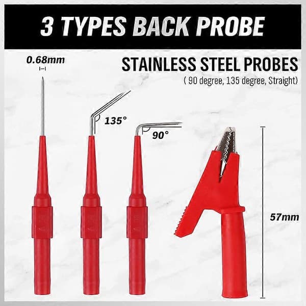 22 stk. Back Probe Kit, Back Probe Pin Kit