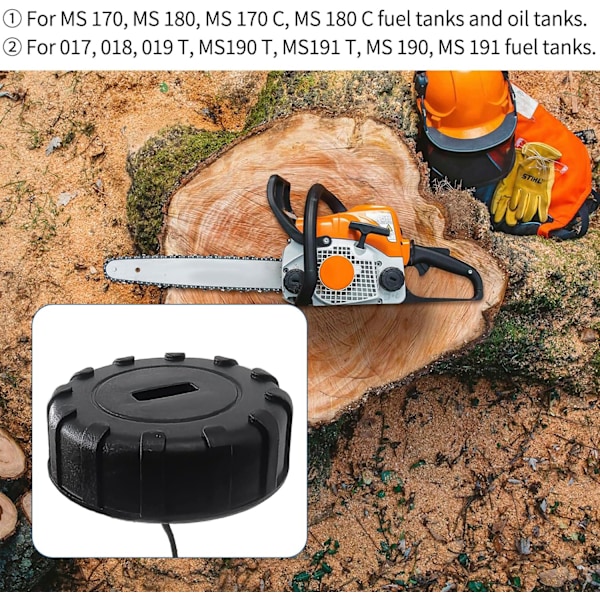 Trädgårdsredskap i rostfritt stål, jordbruksplantering av plantor, trädgårdsredskapstransplanterare för STIHL MS180 bränsletanklock