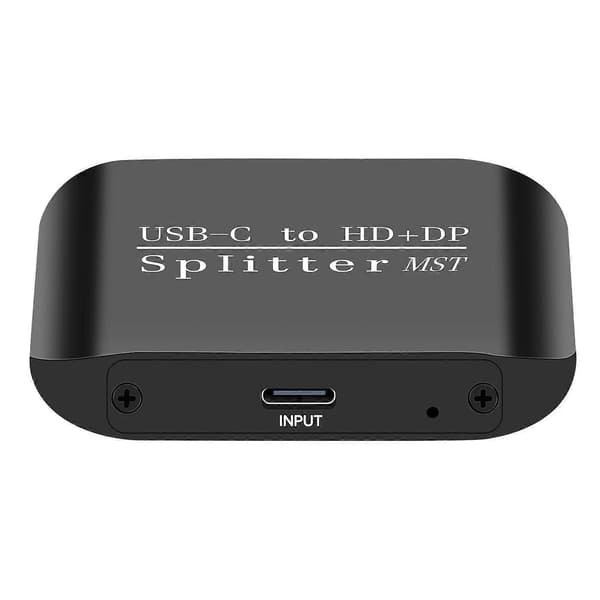NK-E60 USB-C til HD+DP Splitter Støtter MST/SST 4K 60Hz 3D/HDR Adapter for Dobbel Skjerm/Speilmodus