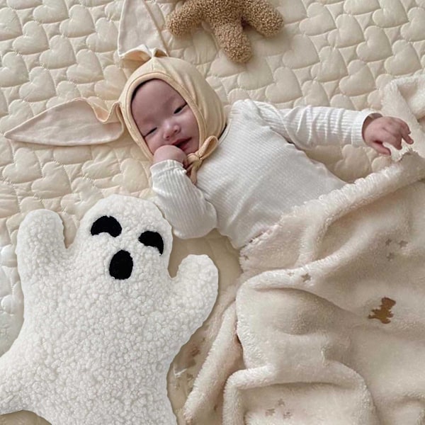 Halloween Valkoinen Haamu Pehmolelu Täytetty Tyyny Luova Söpö Simulaatio Täytetty Leikkihahmo Lapsille Syntymäpäivä Lastenpäivälahjat