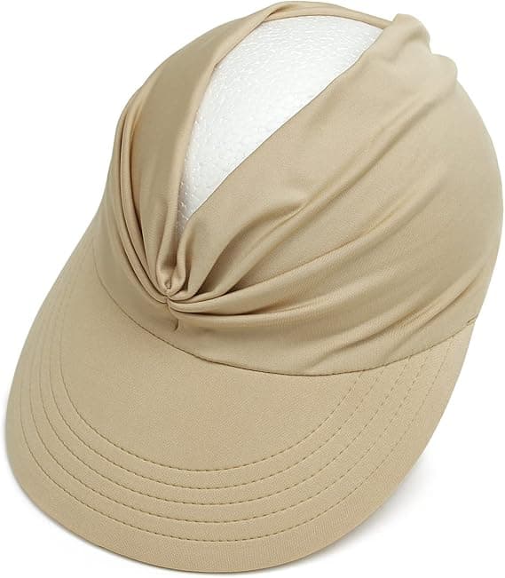 Solhatt för kvinnor, bred brätte, UV-skydd, vikbar, snabbtorkande, soltålig, strandvisir