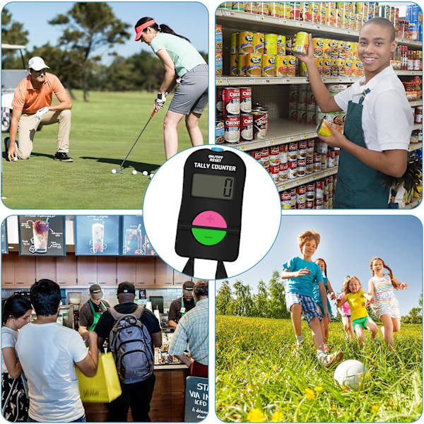 Elektronisk Tæller, Digital Håndtæller med Snøre Tilføj Træk Fra Model Til Løb Golf Fodbold